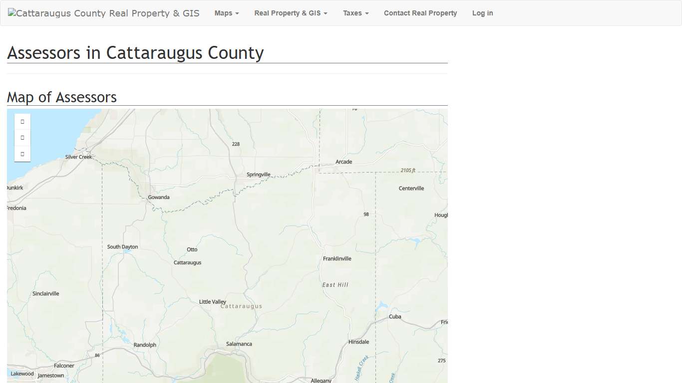Assessors in Cattaraugus County - Real Property » Taxes on NEW Maps.cattco.org Cattaraugus County, New York